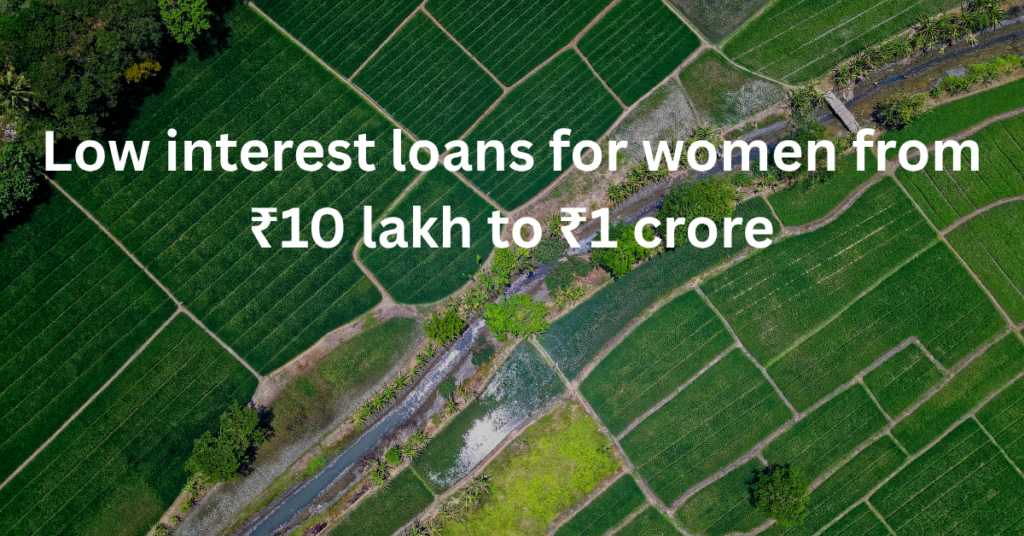 Low interest loans for women from ₹10 lakh to ₹1 crore