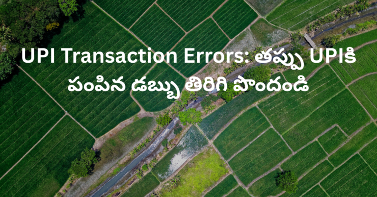UPI Transaction Errors: తప్పు UPIకి పంపిన డబ్బు తిరిగి పొందండి