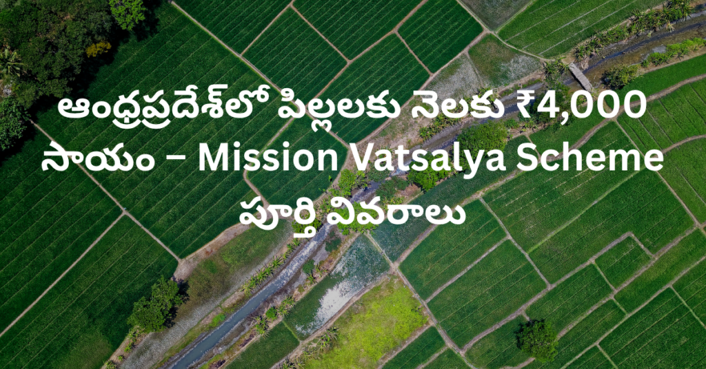 ఆంధ్రప్రదేశ్‌లో పిల్లలకు నెలకు ₹4,000 సాయం – Mission Vatsalya Scheme పూర్తి వివరాలు