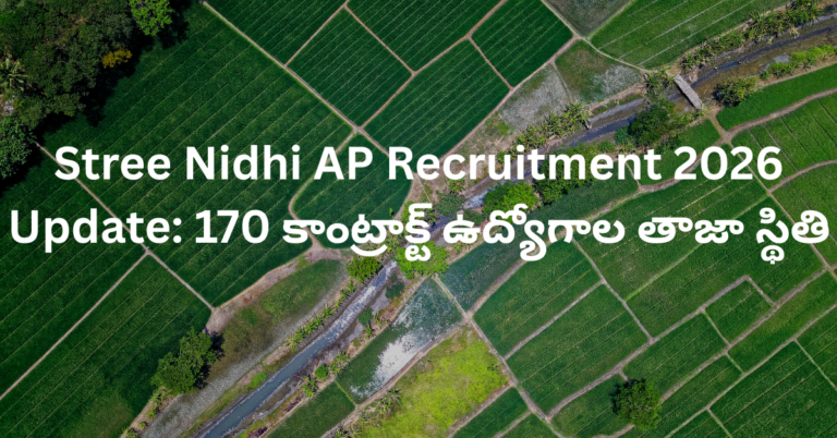 Stree Nidhi AP Recruitment 2026 Update: 170 కాంట్రాక్ట్ ఉద్యోగాల తాజా స్థితి